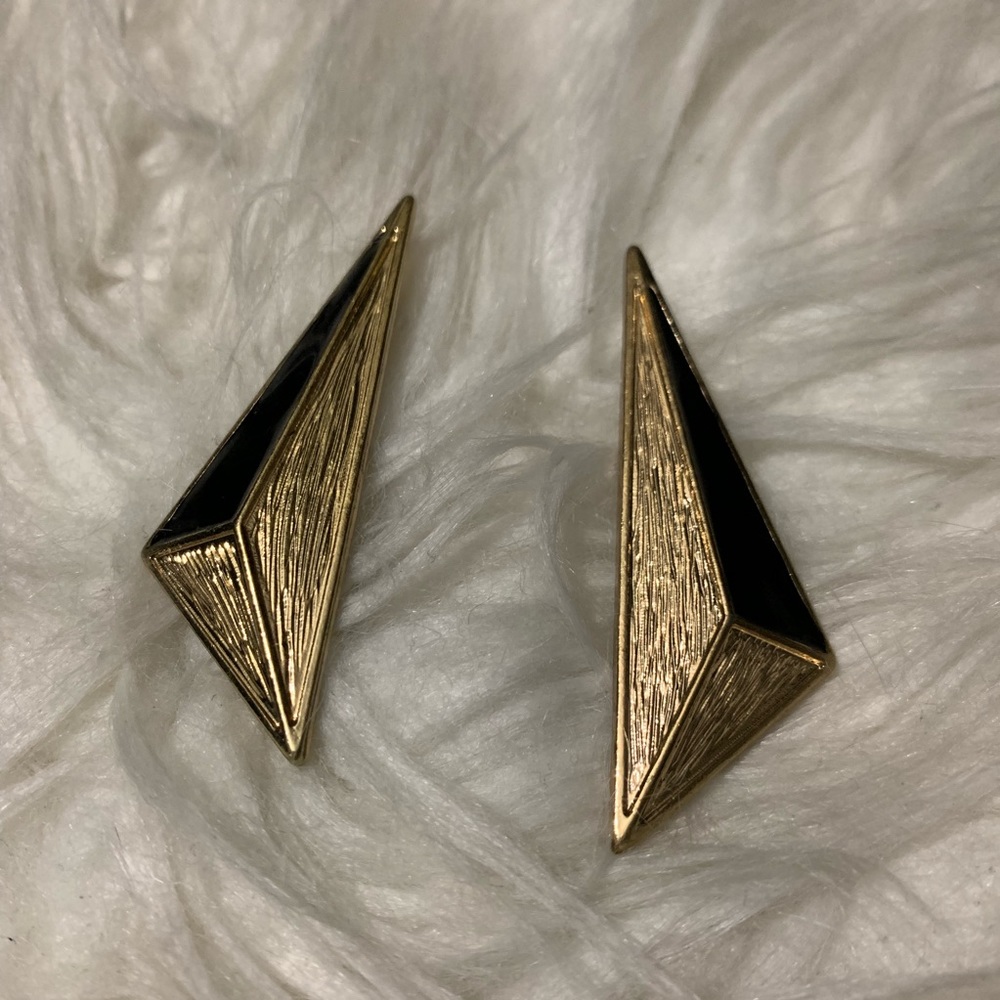 Asymmetrical Triangle Earrings